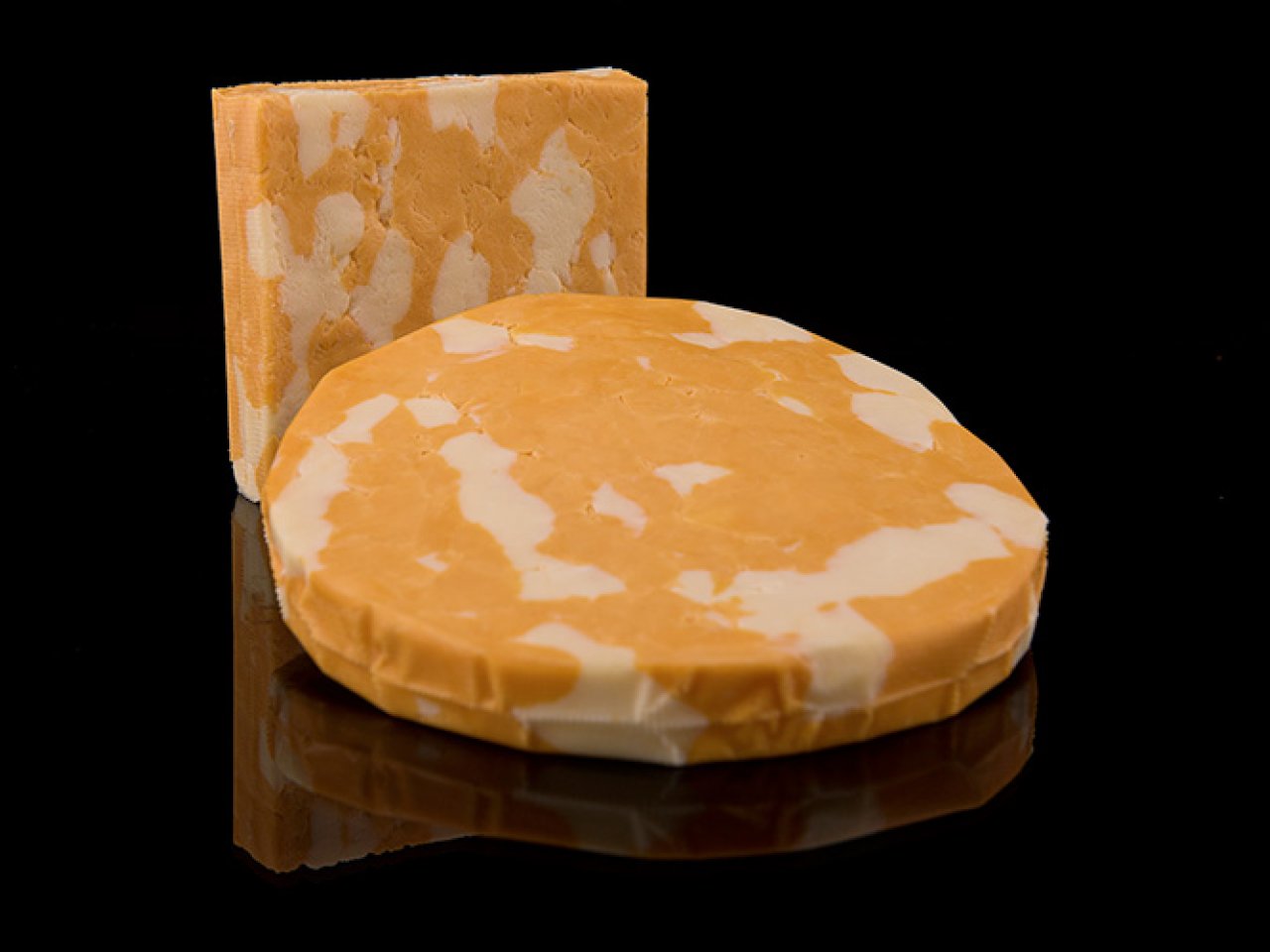 Cheddar en bloc marbré